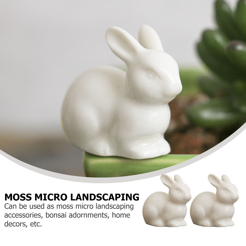 5 Peças de Decoração de Coelho - Bonsai Garden Landscape Design avaliação e preço